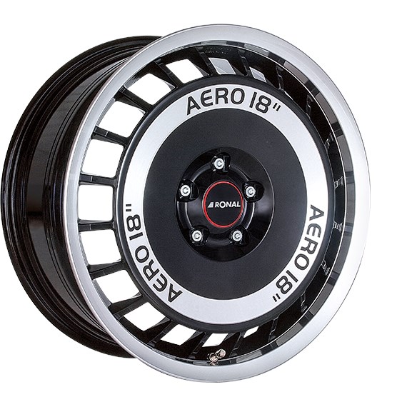 RONAL R50 AERO ZWART GEPOLIJST 4053881105148